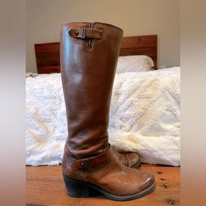 Clarks leather tall boots